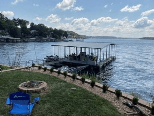 Waterfront view from yard